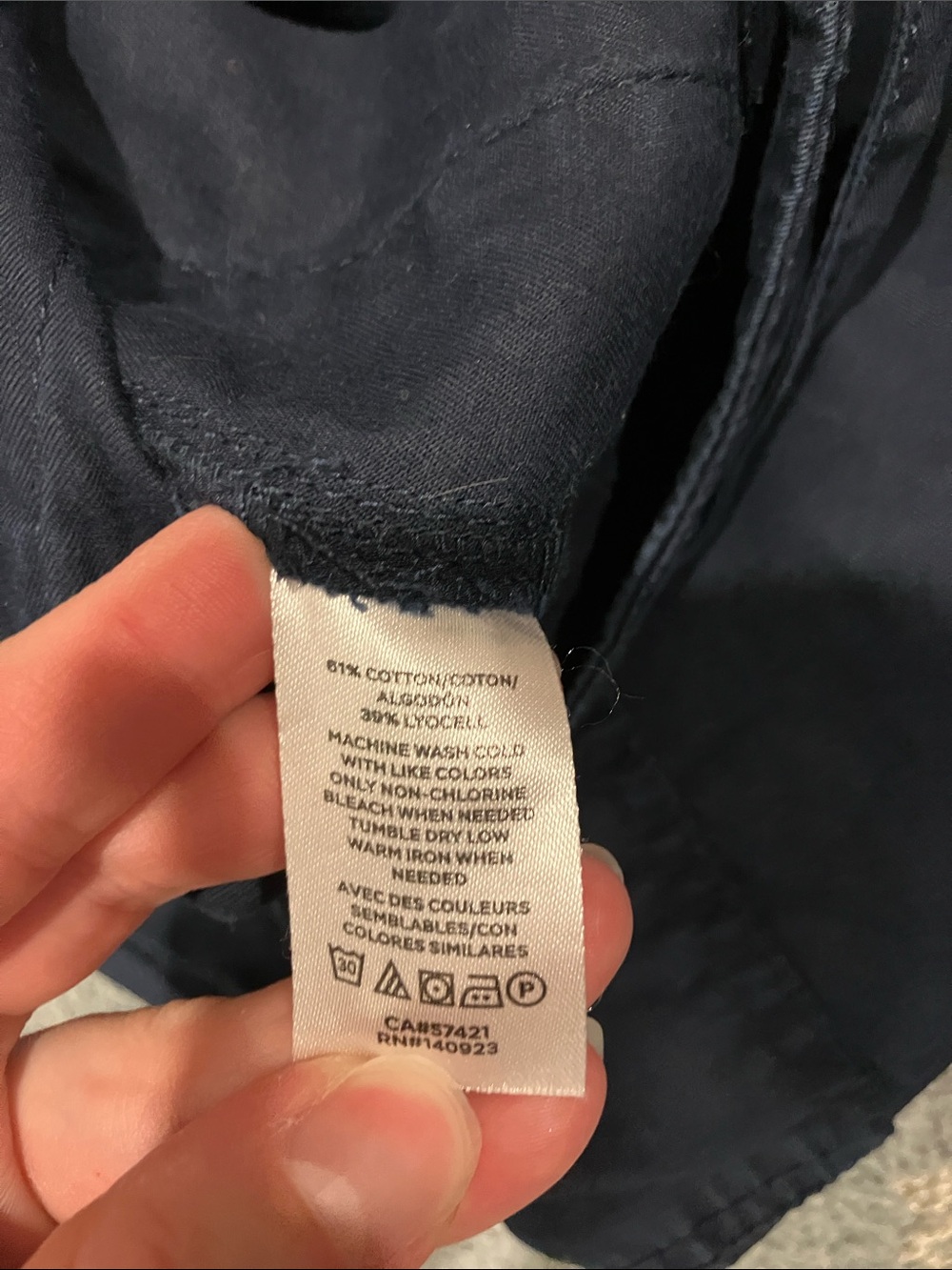 LOFT Cargo Jogger Navy Size 6 - Picture 4 of 5